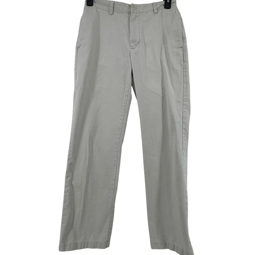Vineyard Vines Club Pant Golf Mens 30x30 Gray Straight Leg Cotton Twill‎ Khakis